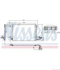 РАДИАТОР КЛИМАТИК VOLKSWAGEN GOLF PLUS (2005-) 1.6 BiFuel - NISSENS