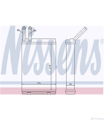 РАДИАТОР ПАРНО VOLVO 940 I COMBI (1990-) 2.4 TD Intercooler - NISSENS