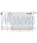 РАДИАТОР КЛИМАТИК VOLVO 940 (1990-) 2.4 TD Intercooler - NISSENS
