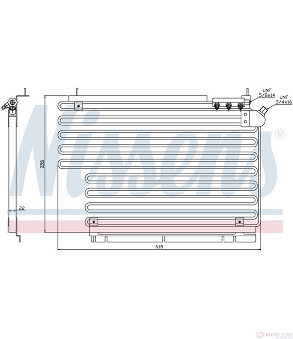 РАДИАТОР КЛИМАТИК VOLVO 940 (1990-) 2.4 TD Intercooler - NISSENS
