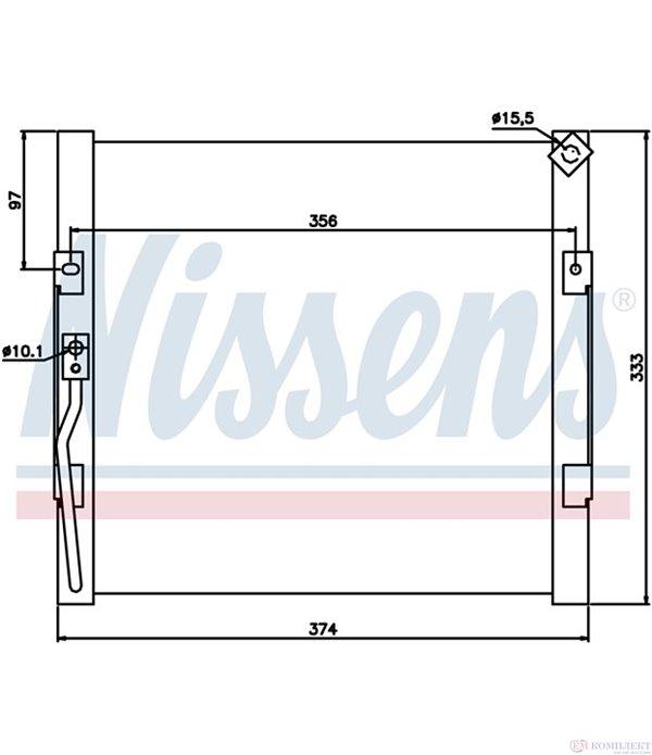 РАДИАТОР КЛИМАТИК HONDA CIVIC V SEDAN (1991-) 1.5 i 16V - NISSENS