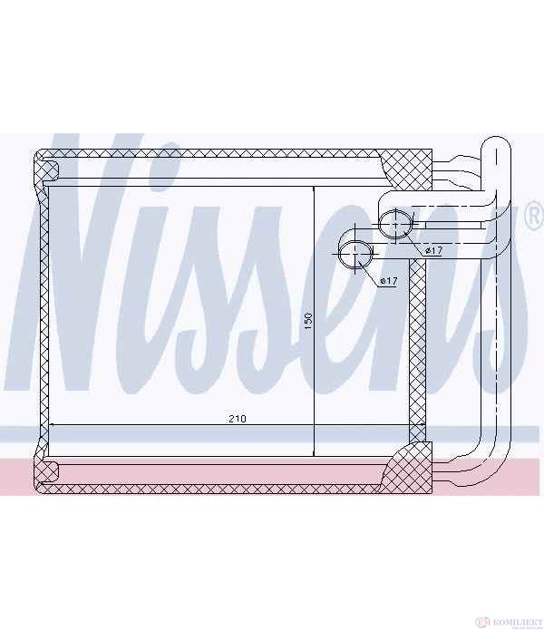 РАДИАТОР ПАРНО HYUNDAI I30 (2007-) 2.0 CRDi - NISSENS