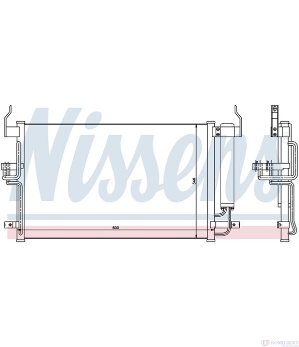 РАДИАТОР КЛИМАТИК HYUNDAI ELANTRA (2000-) 2.0 CRDi - NISSENS