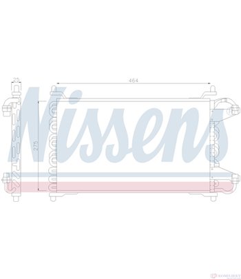 РАДИАТОР КЛИМАТИК CITROEN BX (1982-) 1.9 GTi 1.6V - NISSENS