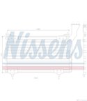 РАДИАТОР КЛИМАТИК CITROEN BX BREAK (1983-) 1.9 D - NISSENS