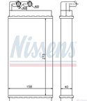 РАДИАТОР ПАРНО AUDI 100 AVANT (1982-) 1.8 - NISSENS