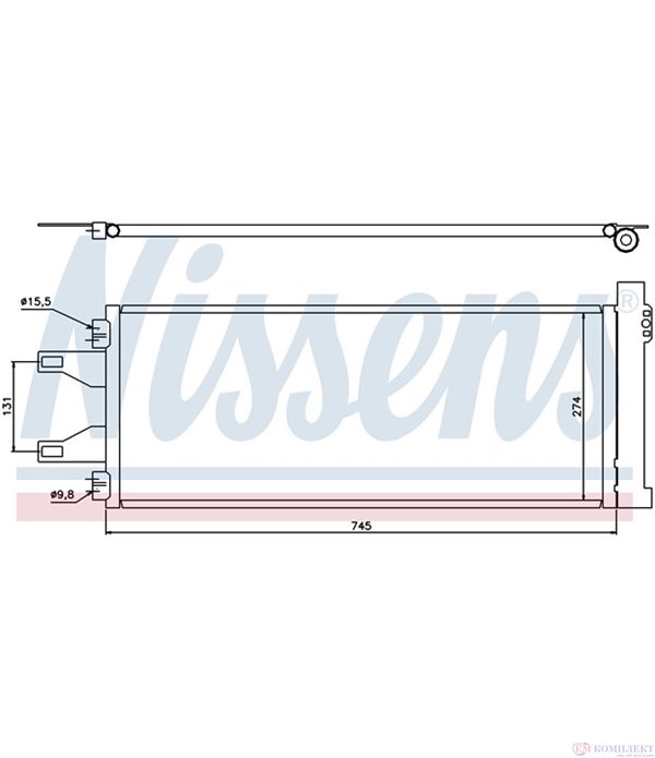 РАДИАТОР КЛИМАТИК PEUGEOT BOXER (2006-) 3.0 HDi 160 - NISSENS