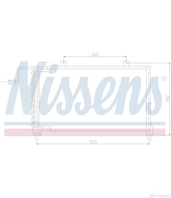 РАДИАТОР КЛИМАТИК MAZDA 626 III STATION WAGON (1987-) 2.2 12V 4WD - NISSENS