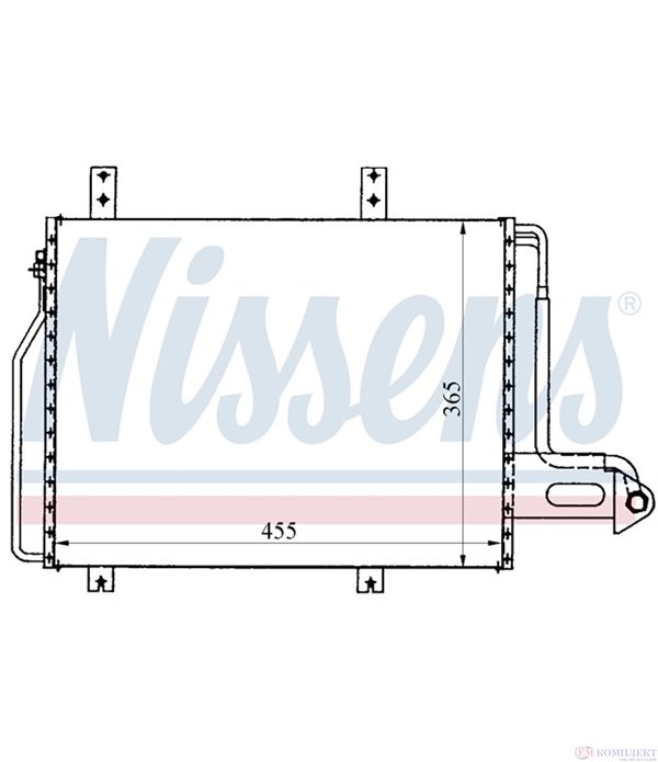 РАДИАТОР КЛИМАТИК RENAULT R 19 I (1988-) 1.8 16V - NISSENS