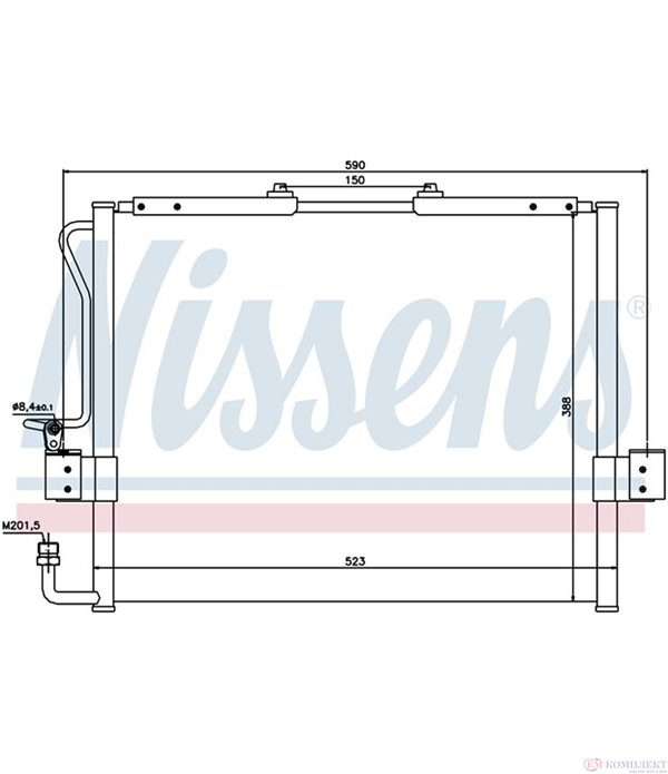 РАДИАТОР КЛИМАТИК KIA SPORTAGE (1994-) 2.0 i 16V - NISSENS