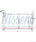 РАДИАТОР КЛИМАТИК SUZUKI BALENO HATCHBACK (1995-) 1.3 - NISSENS