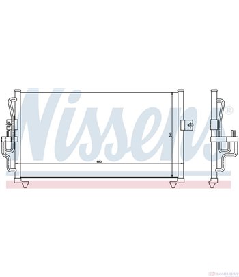 РАДИАТОР КЛИМАТИК HYUNDAI SONATA III (1993-) 2.0 i - NISSENS