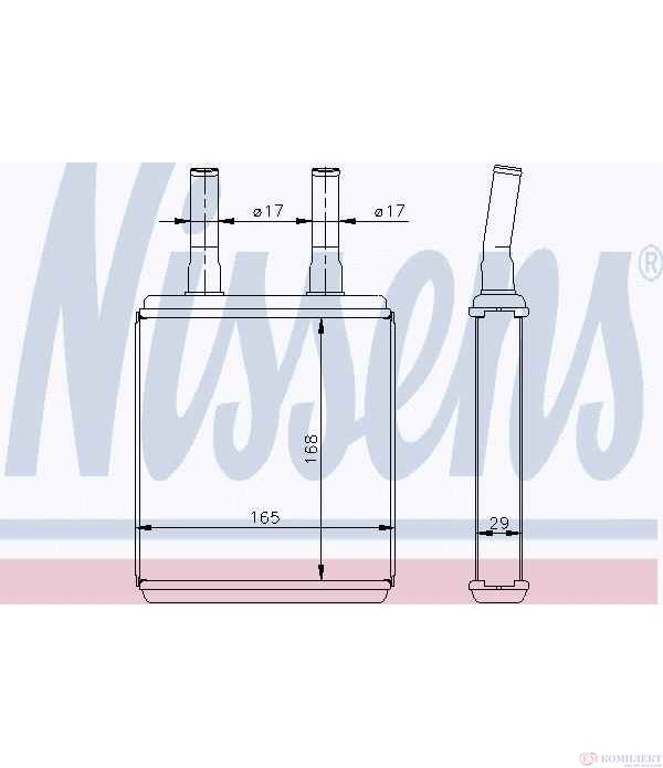 РАДИАТОР ПАРНО HYUNDAI ACCENT II (2000-) 1.5 - NISSENS