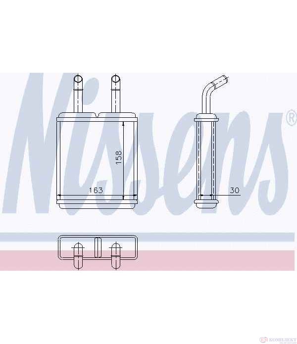 РАДИАТОР ПАРНО HYUNDAI ACCENT II SEDAN (1999-) 1.6 - NISSENS