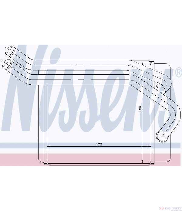 РАДИАТОР ПАРНО HYUNDAI SANTA FE (2000-) 2.7 - NISSENS