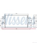РАДИАТОР КЛИМАТИК RENAULT ESPACE III (1996-) 2.2 12V TD - NISSENS