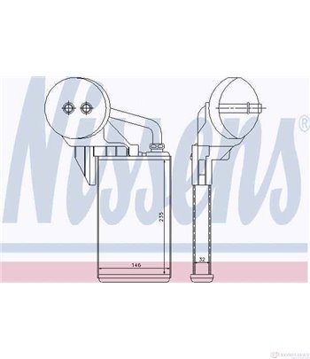 РАДИАТОР ПАРНО OPEL MOVANO COMBI (1998-) 2.5 CDTI - NISSENS