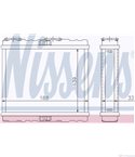 РАДИАТОР ПАРНО NISSAN SUNNY III (1990-) 1.6 i 16V 4WD - NISSENS