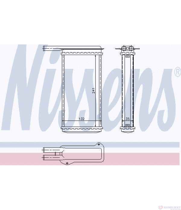 РАДИАТОР ПАРНО FORD ESCORT VII COMBI (1995-) 1.3 - NISSENS