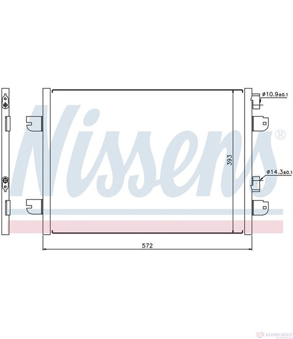 РАДИАТОР КЛИМАТИК DACIA LOGAN EXPRESS (2009-) 1.5 dCi - NISSENS