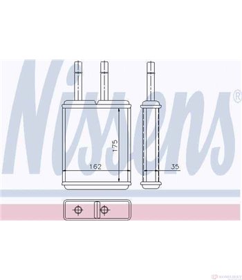 РАДИАТОР ПАРНО MAZDA MX 6 (1991-) 2.5 i 24V - NISSENS