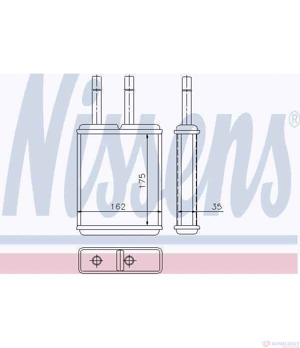 РАДИАТОР ПАРНО MAZDA MX 6 (1991-) 2.5 i 24V - NISSENS