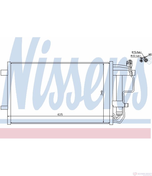 РАДИАТОР КЛИМАТИК MAZDA 3 SEDAN (2009-) 2.0 MZR - NISSENS