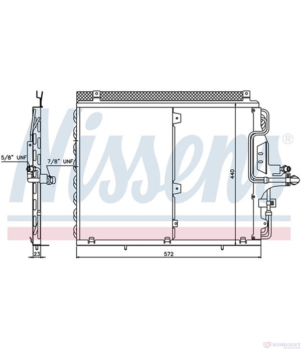 РАДИАТОР КЛИМАТИК MERCEDES W124 COMBI S124 (1985-) 300 TE - NISSENS