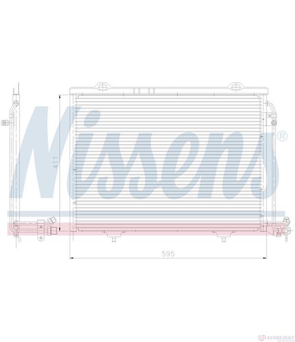 РАДИАТОР КЛИМАТИК MERCEDES SLK R170 (1996-) 200 - NISSENS