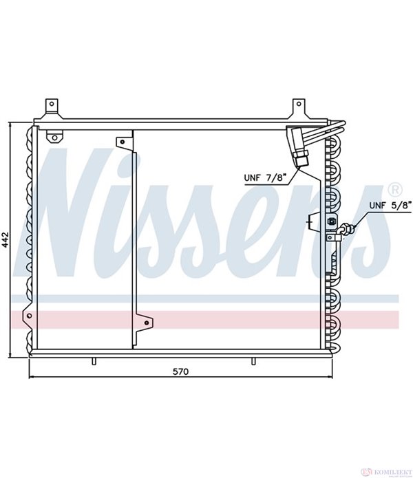 РАДИАТОР КЛИМАТИК MERCEDES E CLASS COUPE C124 (1993-) E 220 - NISSENS