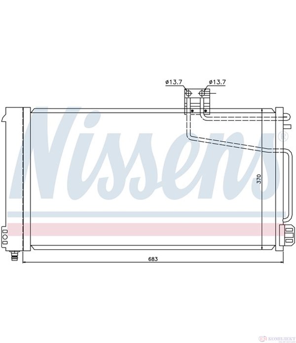 РАДИАТОР КЛИМАТИК MERCEDES C CLASS COUPE CL203 (2001-) C 320 - NISSENS
