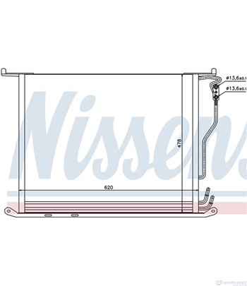 РАДИАТОР КЛИМАТИК MERCEDES S CLASS W220 (1998-) S 430 - NISSENS
