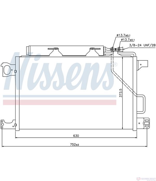 РАДИАТОР КЛИМАТИК MERCEDES CLK C209 (2002-) 500 - NISSENS