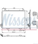 РАДИАТОР КЛИМАТИК MERCEDES E CLASS COMBI S210 (1996-) E 55 T AMG 4-matic - NISSENS