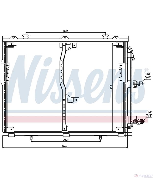 РАДИАТОР КЛИМАТИК MERCEDES S CLASS W140 (1991-) 400 SE,SELS420 - NISSENS