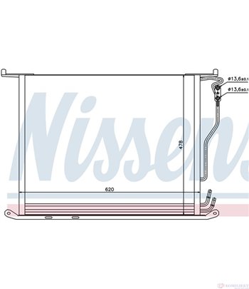 РАДИАТОР КЛИМАТИК MERCEDES S CLASS COUPE C215 (1999-) CL 600 - NISSENS
