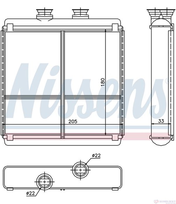 РАДИАТОР ПАРНО MERCEDES E CLASS W212 (2009-) E 200 CGI - NISSENS