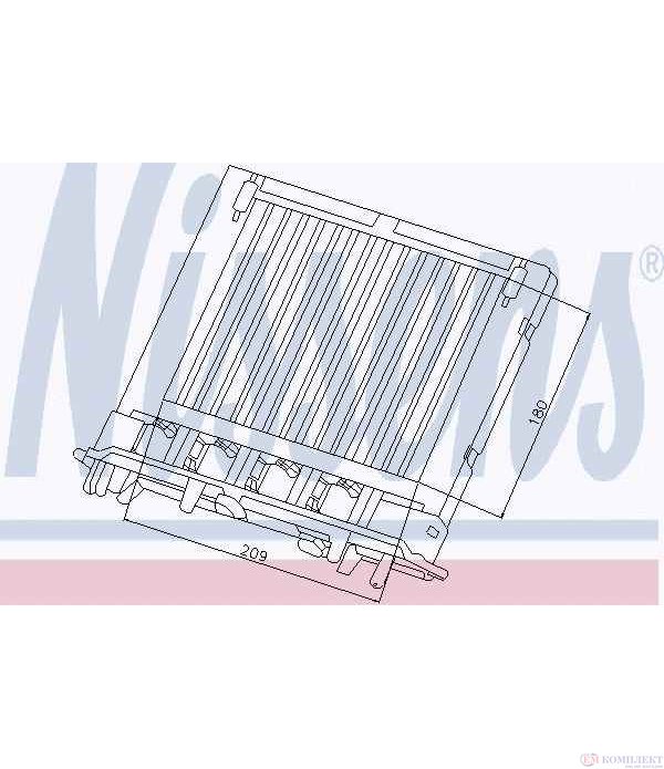 РАДИАТОР ПАРНО MERCEDES E CLASS W211 (2002-) E 200 Kompressor - NISSENS
