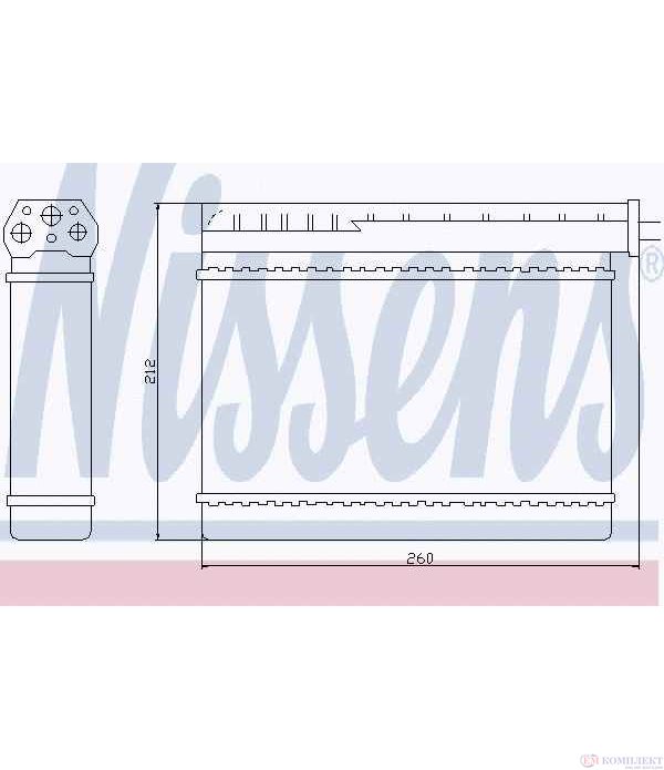 РАДИАТОР ПАРНО BMW 3 SERIES E36 (1990-) 318 i - NISSENS