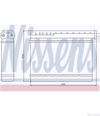 РАДИАТОР ПАРНО BMW 3 SERIES E36 (1990-) 318 is - NISSENS
