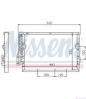 РАДИАТОР КЛИМАТИК BMW 3 SERIES E36 TOURING (1995-) 325 tds - NISSENS