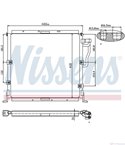 РАДИАТОР КЛИМАТИК BMW Z3 E36 (1995-) 2.0 - NISSENS