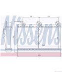 РАДИАТОР ПАРНО BMW 8 E31 (1990-) 840 Ci - NISSENS