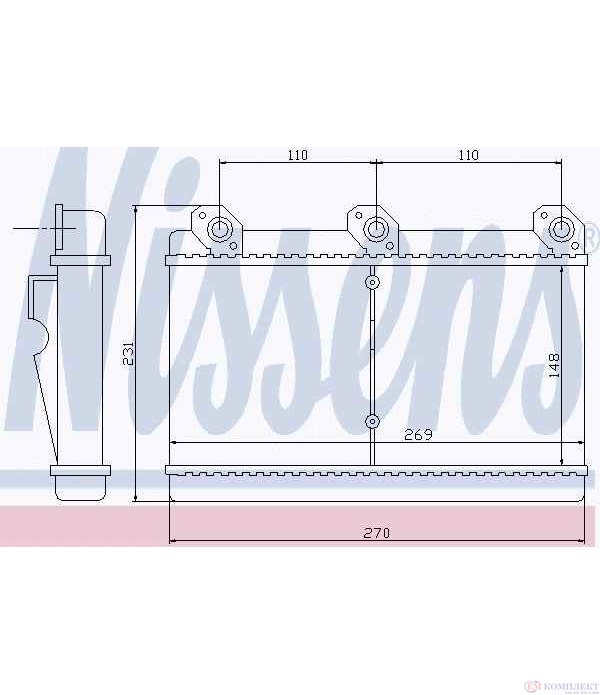 РАДИАТОР ПАРНО BMW 8 E31 (1990-) 840 Ci - NISSENS