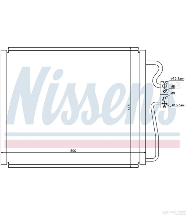 РАДИАТОР КЛИМАТИК BMW 7 SERIES E38 (1994-) 750 i,iL - NISSENS