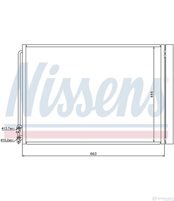 РАДИАТОР КЛИМАТИК BMW 5 SERIES F10 (2010-) 520d - NISSENS