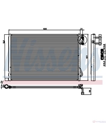РАДИАТОР КЛИМАТИК BMW 3 SERIES E92 COUPE(2006-) 325i xDrive - NISSENS