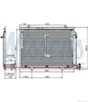 РАДИАТОР КЛИМАТИК MERCEDES C CLASS W202 (1993-) C 250 D - NISSENS