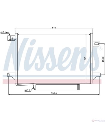 РАДИАТОР КЛИМАТИК MERCEDES A CLASS W169 (2004-) A 200 CDI - NISSENS