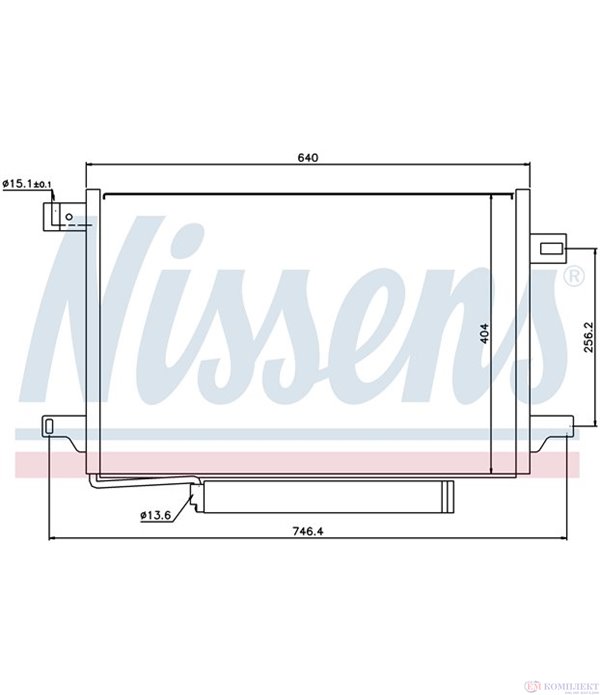 РАДИАТОР КЛИМАТИК MERCEDES A CLASS W169 (2004-) A 200 CDI - NISSENS